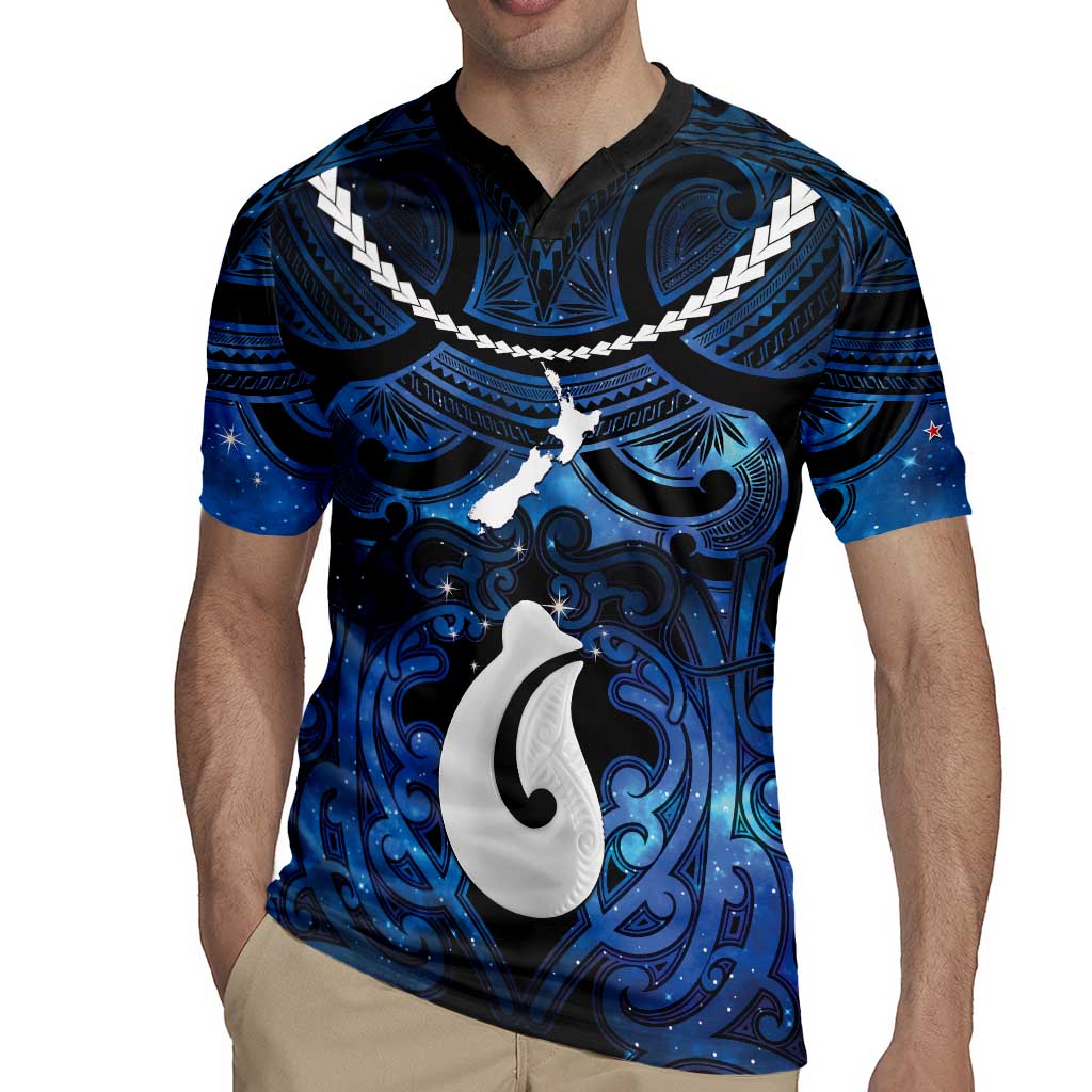 Personalized Maori Matariki Hei Matau Rugby Jersey Maori Kowhaiwhai Pattern Galaxy LT01 - Polynesian Pride