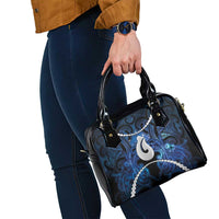 Maori Matariki Hei Matau Shoulder Handbag Maori Kowhaiwhai Pattern Galaxy LT01 - Polynesian Pride