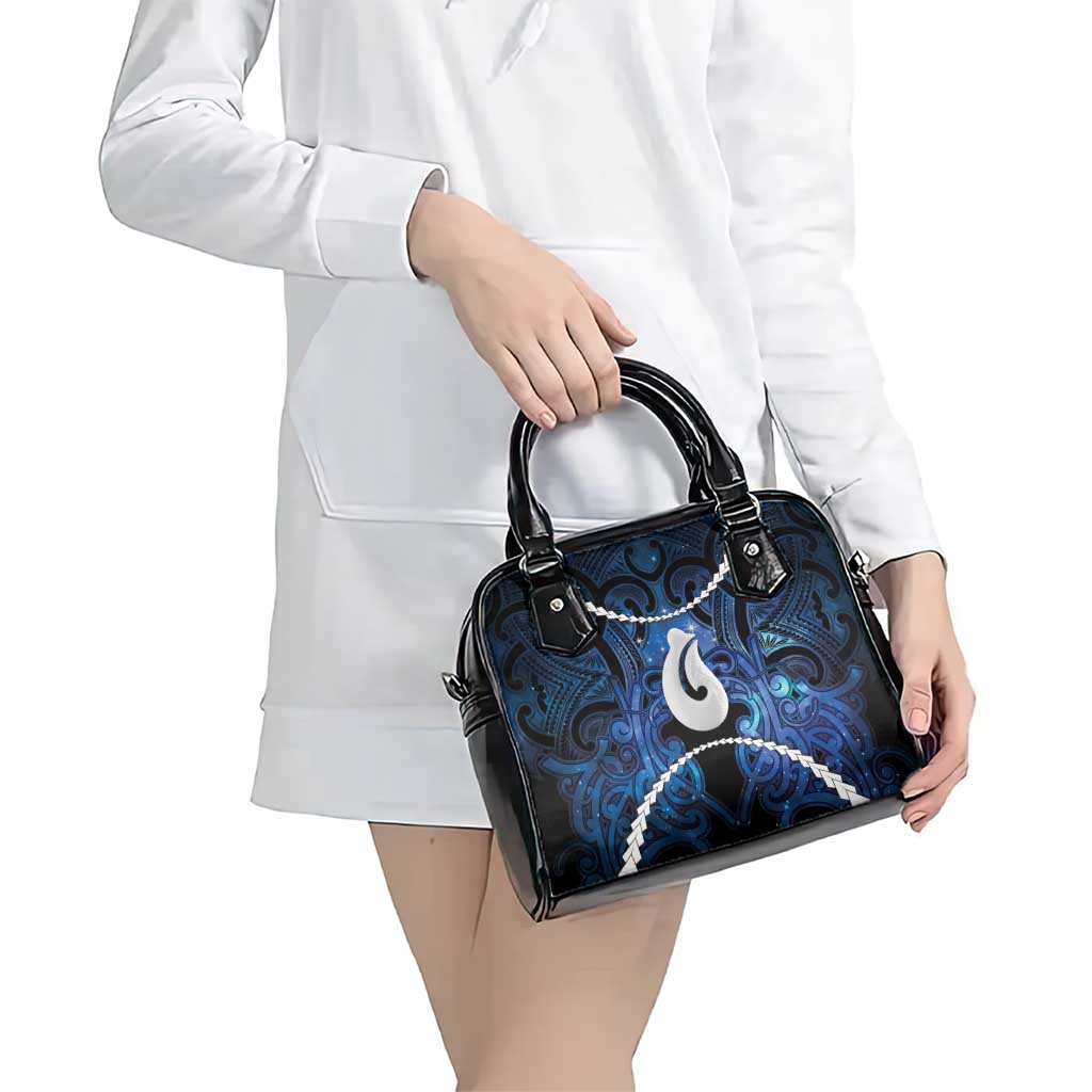 Maori Matariki Hei Matau Shoulder Handbag Maori Kowhaiwhai Pattern Galaxy LT01 - Polynesian Pride