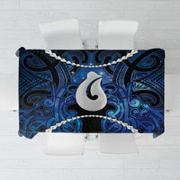 Maori Matariki Hei Matau Tablecloth Maori Kowhaiwhai Pattern Galaxy LT01 Blue - Polynesian Pride