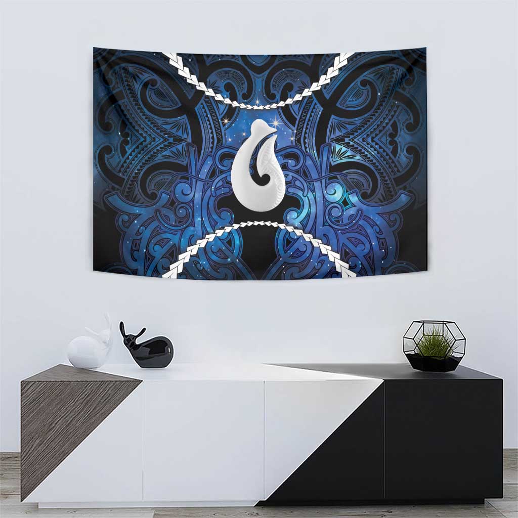 Maori Matariki Hei Matau Tapestry Maori Kowhaiwhai Pattern Galaxy LT01 - Polynesian Pride