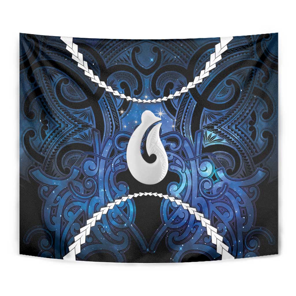 Maori Matariki Hei Matau Tapestry Maori Kowhaiwhai Pattern Galaxy LT01 - Polynesian Pride