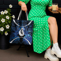 Maori Matariki Hei Matau Tote Bag Maori Kowhaiwhai Pattern Galaxy LT01 - Polynesian Pride