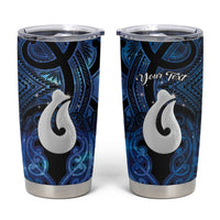 Personalized Maori Matariki Hei Matau Tumbler Cup Maori Kowhaiwhai Pattern Galaxy