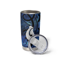 Personalized Maori Matariki Hei Matau Tumbler Cup Maori Kowhaiwhai Pattern Galaxy