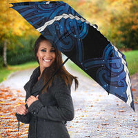 Maori Matariki Hei Matau Umbrella Maori Kowhaiwhai Pattern Galaxy LT01 - Polynesian Pride