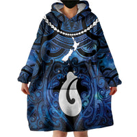 Personalized Maori Matariki Hei Matau Wearable Blanket Hoodie Maori Kowhaiwhai Pattern Galaxy LT01 - Polynesian Pride