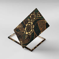 Indonesian Batik Pattern Vintage Brown Canvas Wall Art LT01 With Frame Brown - Polynesian Pride