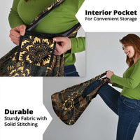 Indonesian Batik Pattern Vintage Brown Grocery Bag LT01 - Polynesian Pride