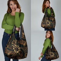 Indonesian Batik Pattern Vintage Brown Grocery Bag LT01 - Polynesian Pride