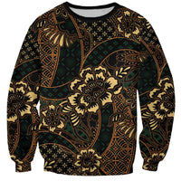 Indonesian Batik Pattern Vintage Brown Sweatshirt LT01 Unisex Brown - Polynesian Pride