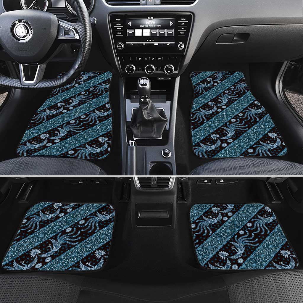 Indonesia Batik Pattern Car Mats Blue Version