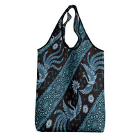 Indonesia Batik Pattern Grocery Bag Blue Version