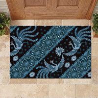 Indonesia Batik Pattern Rubber Doormat Blue Version