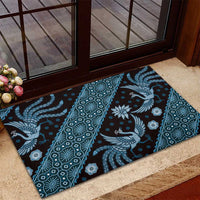 Indonesia Batik Pattern Rubber Doormat Blue Version