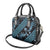 Indonesia Batik Pattern Shoulder Handbag Blue Version