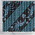 Indonesia Batik Pattern Shower Curtain Blue Version