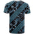 Indonesia Batik Pattern T Shirt Blue Version