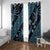 Indonesia Batik Pattern Window Curtain Blue Version