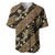 Indonesia Batik Pattern Baseball Jersey Gold Version