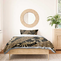 Indonesia Batik Pattern Bedding Set Gold Version