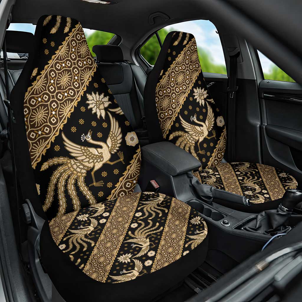 Indonesia Batik Pattern Car Seat Cover Gold Version