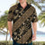 Indonesia Batik Pattern Hawaiian Shirt Gold Version