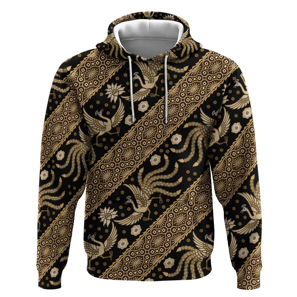 Indonesia Batik Pattern Hoodie Gold Version