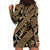 Indonesia Batik Pattern Hoodie Dress Gold Version