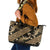 Indonesia Batik Pattern Leather Tote Bag Gold Version