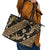 Indonesia Batik Pattern Leather Tote Bag Gold Version