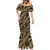 Indonesia Batik Pattern Mermaid Dress Gold Version