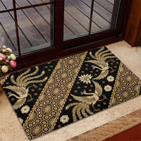 Indonesia Batik Pattern Rubber Doormat Gold Version