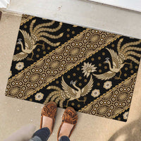 Indonesia Batik Pattern Rubber Doormat Gold Version
