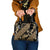 Indonesia Batik Pattern Shoulder Handbag Gold Version