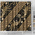 Indonesia Batik Pattern Shower Curtain Gold Version