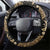 Indonesia Batik Pattern Steering Wheel Cover Gold Version