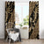 Indonesia Batik Pattern Window Curtain Gold Version