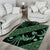 Indonesia Batik Pattern Area Rug Green Version