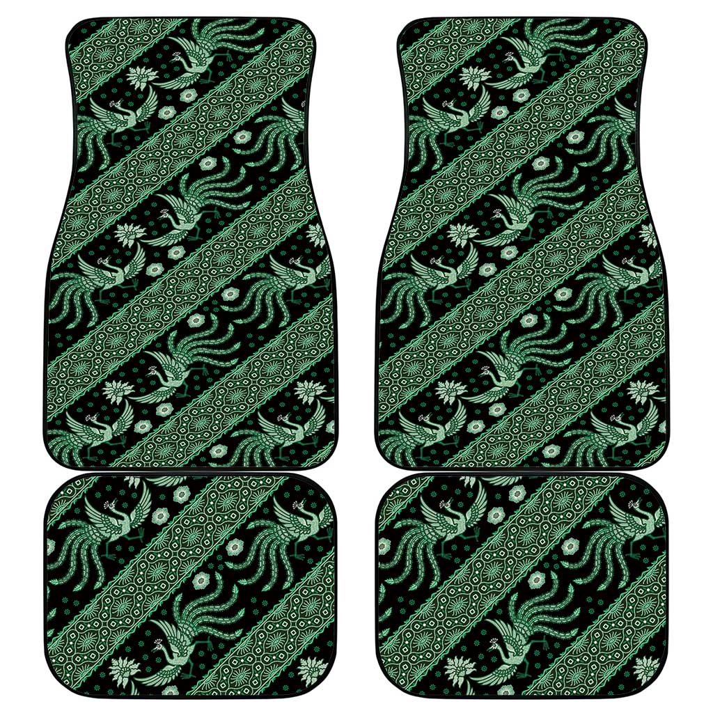 Indonesia Batik Pattern Car Mats Green Version