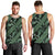 Indonesia Batik Pattern Men Tank Top Green Version