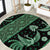 Indonesia Batik Pattern Round Carpet Green Version