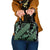 Indonesia Batik Pattern Shoulder Handbag Green Version