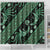 Indonesia Batik Pattern Shower Curtain Green Version