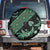 Indonesia Batik Pattern Spare Tire Cover Green Version