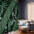 Indonesia Batik Pattern Window Curtain Green Version