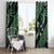 Indonesia Batik Pattern Window Curtain Green Version