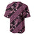 Indonesia Batik Pattern Baseball Jersey Pink Version