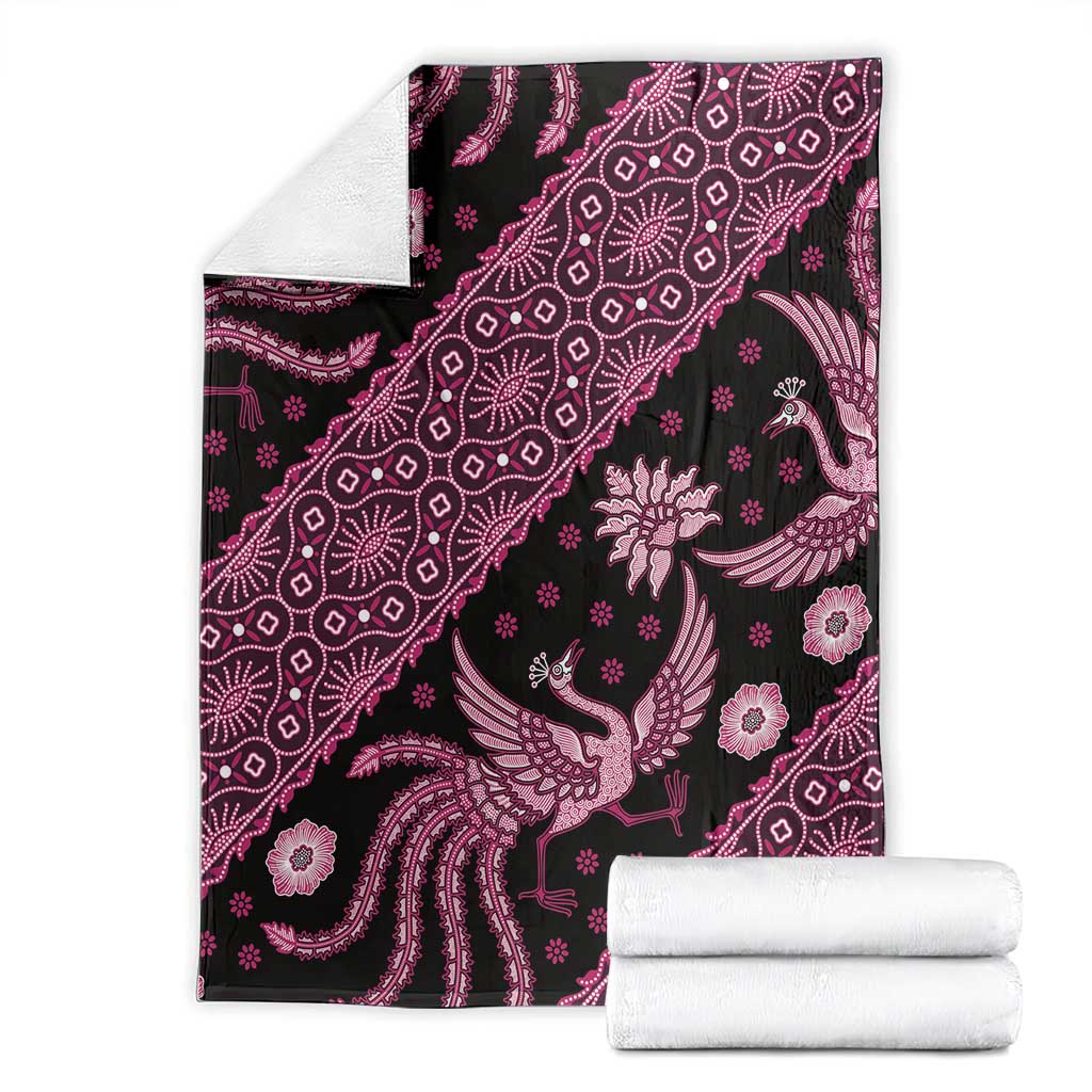 Indonesia Batik Pattern Blanket Pink Version