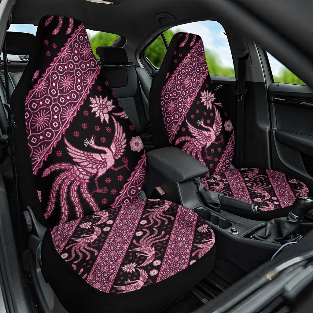 Indonesia Batik Pattern Car Seat Cover Pink Version